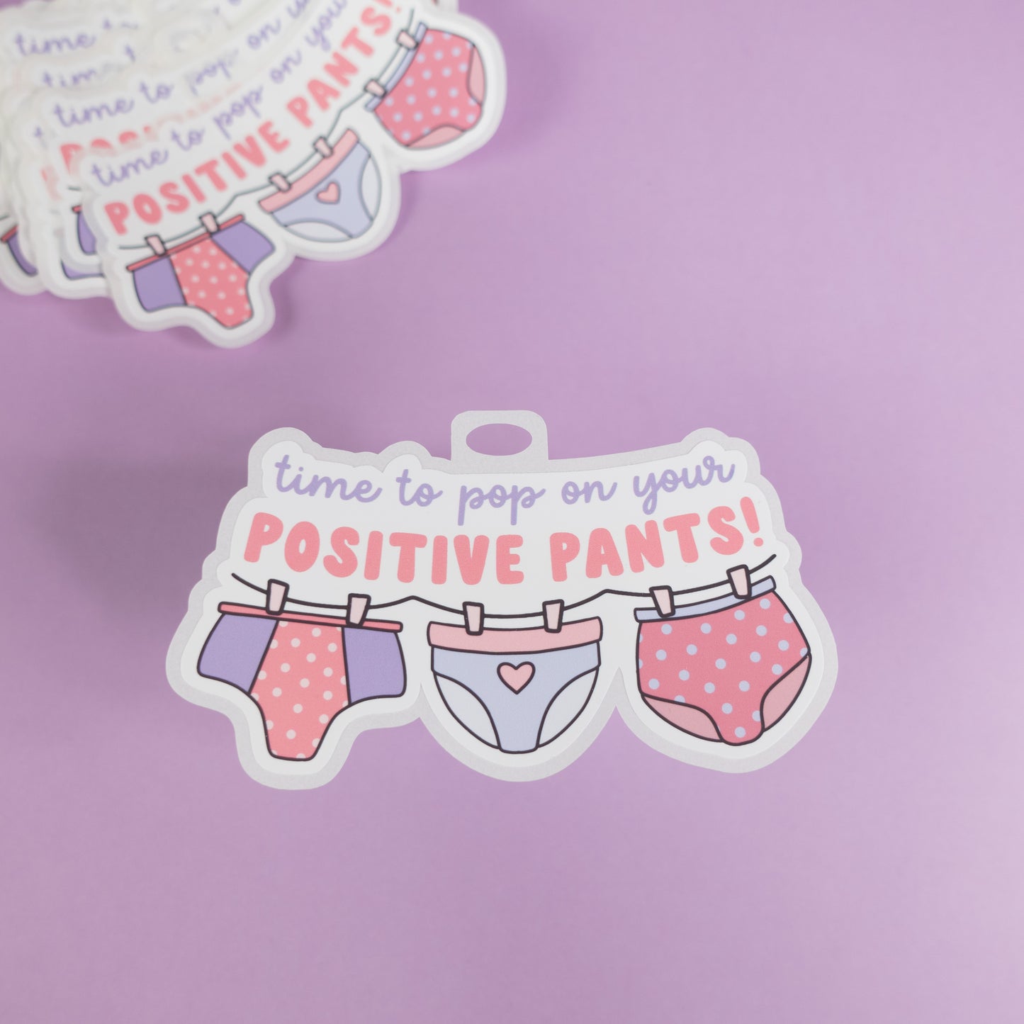 Washing Line Sticker | Put on Your Positive Pants
